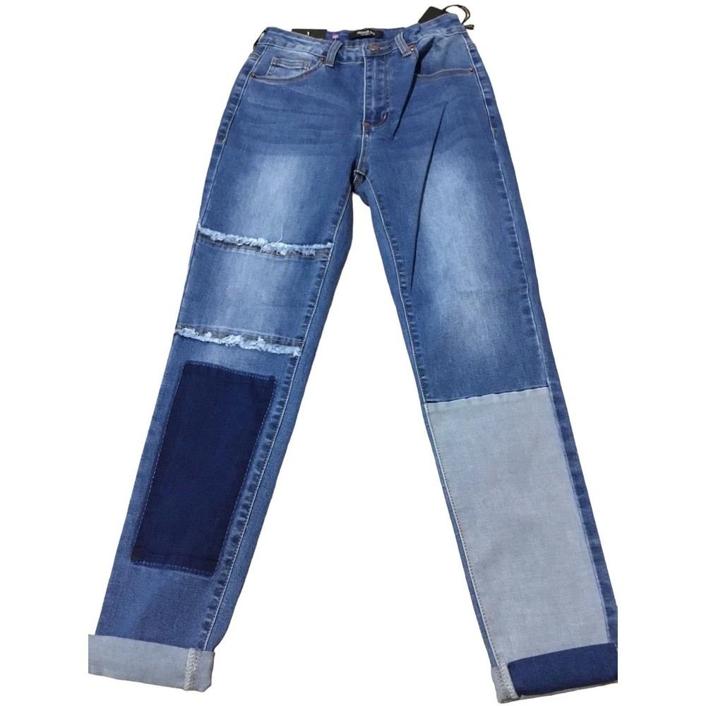 American Bazi High Rise Patched Jeans Size 1 NWT